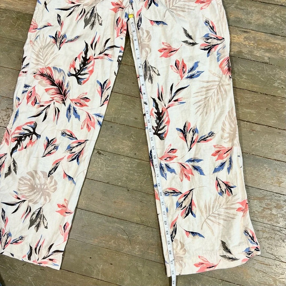 Briggs New York Womens Relaxed Fit Floral Linen Pull on Pant Size Small D163 - Picture 10 of 10